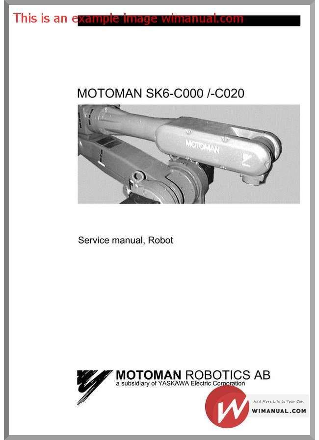 Motoman sk6 manual free